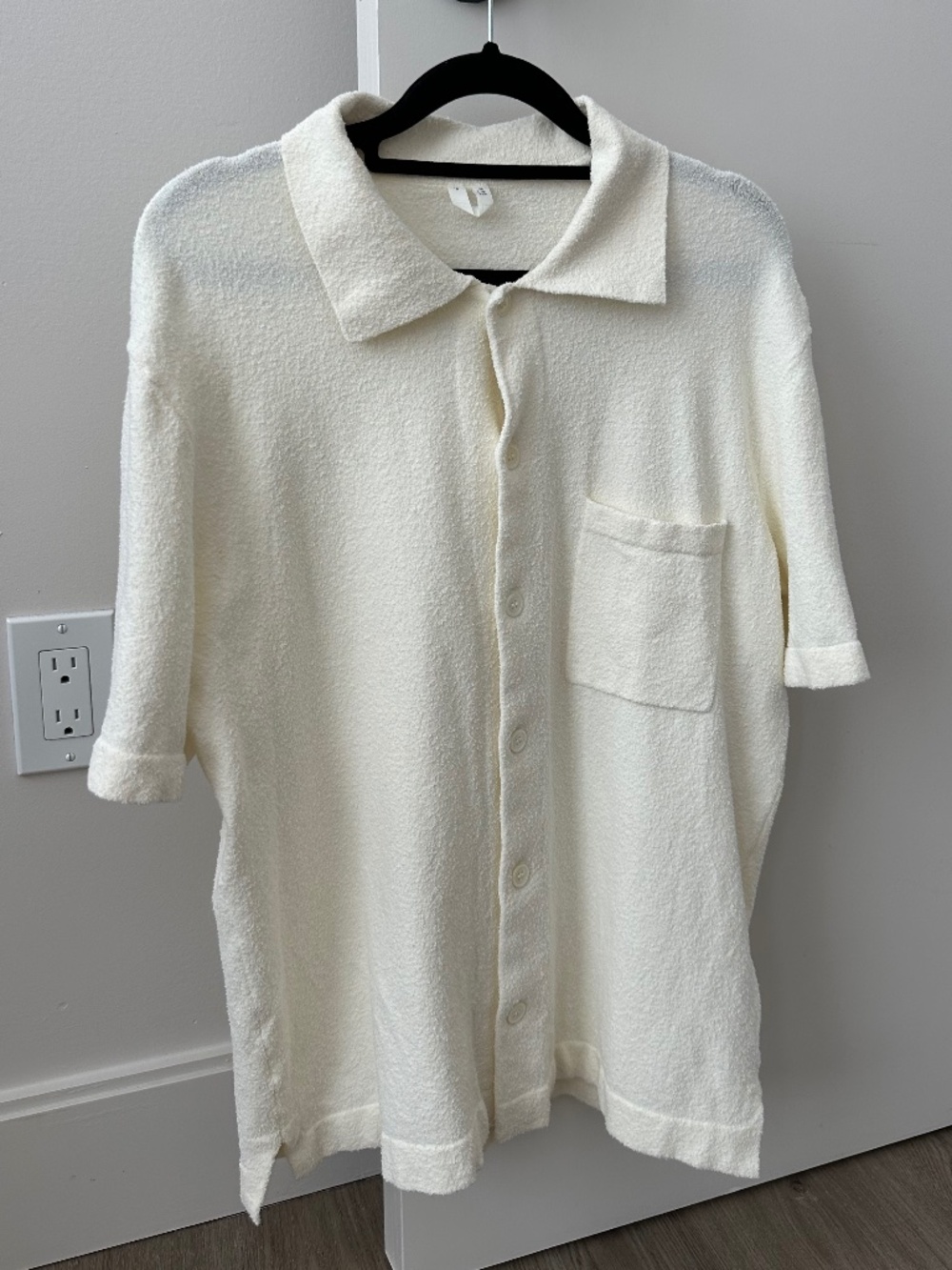 Men’s cos white terry polo size S